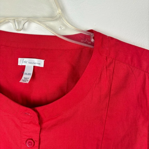 Joie-Limited Edition-sleeveless tiered mini dress in cayenne red-woman’s XXL-NWT - Picture 6 of 14